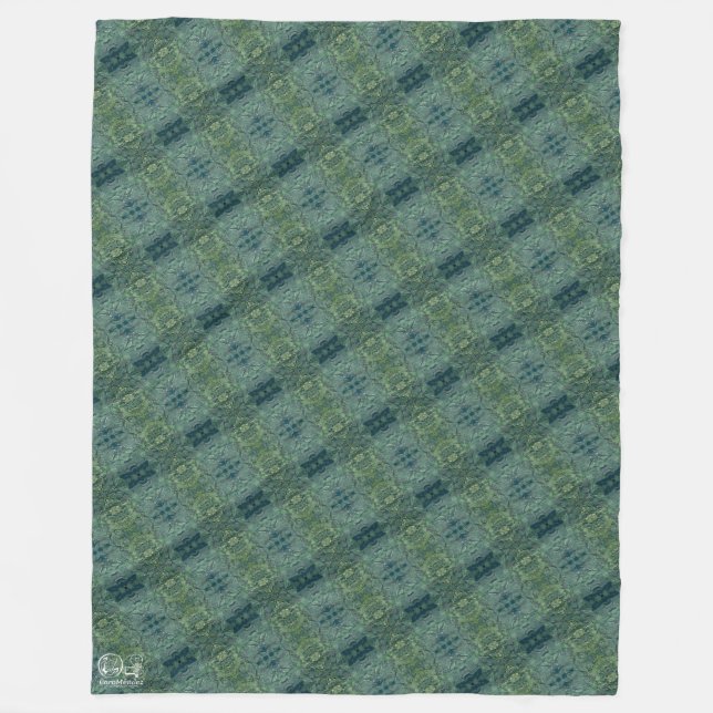 Manta Polar Textura #34 de obra Amanecer (Anverso)