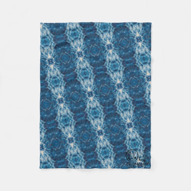 Manta Polar Textura #3 de la obra Cerezas (Anverso)