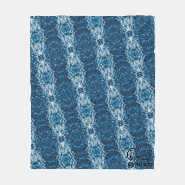 Manta Polar Textura #3 de la obra Cerezas (Anverso)