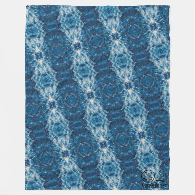 Manta Polar Textura #3 de la obra Cerezas (Anverso)