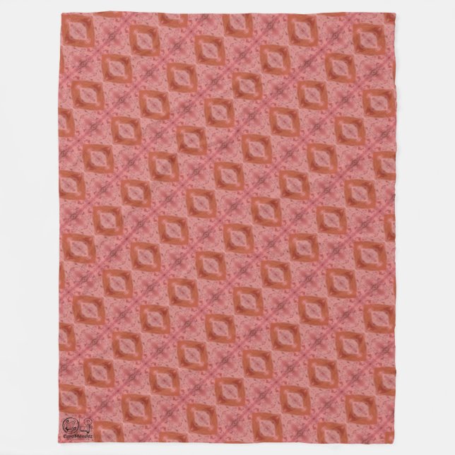 Manta Polar Textura #3 de la obra El corazón de los... (Anverso)