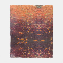 Manta Polar Textura #3 de la obra La puesta del sol