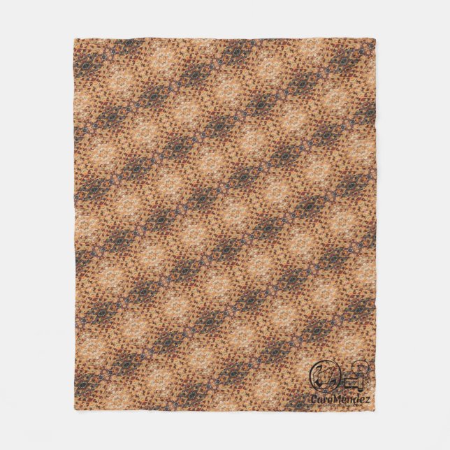 Manta Polar Textura #3 de la obra Piña. SERIE (Anverso)