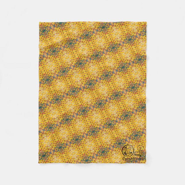 Manta Polar Textura #4 de la obra Piña. SERIE (Anverso)