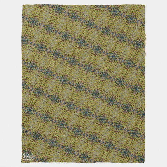 Manta Polar Textura #5 de la obra Piña. SERIE (Anverso)