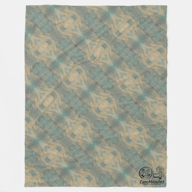 Manta Polar Textura #5 de obra La roca (Anverso)