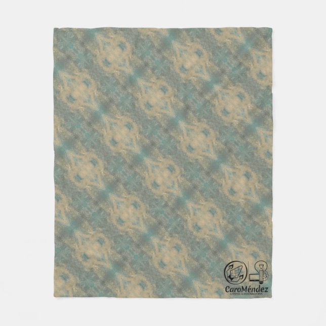 Manta Polar Textura #5 de obra La roca (Anverso)