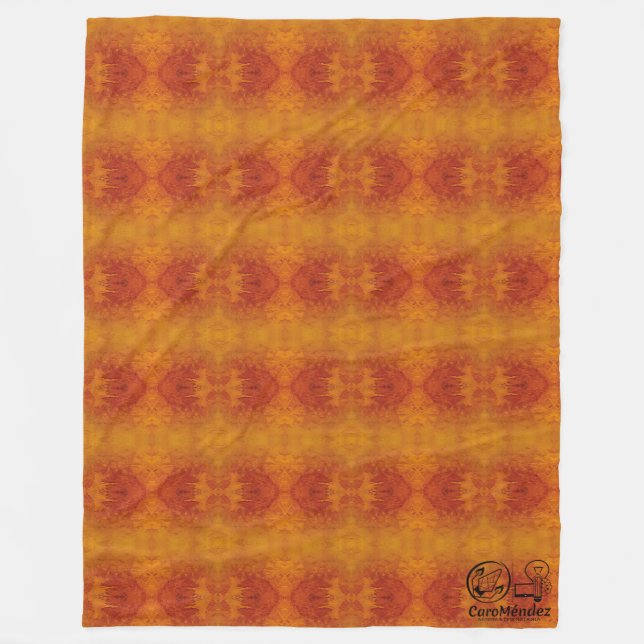 Manta Polar Textura #62 de la obra Nuit (Anverso)