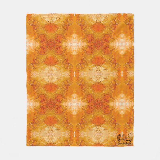 Manta Polar Textura #64 de la obra Nuit (Anverso)