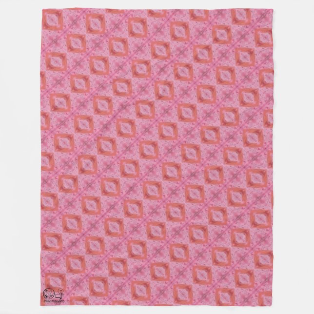 Manta Polar Textura #6 de la obra El corazón de los... (Anverso)