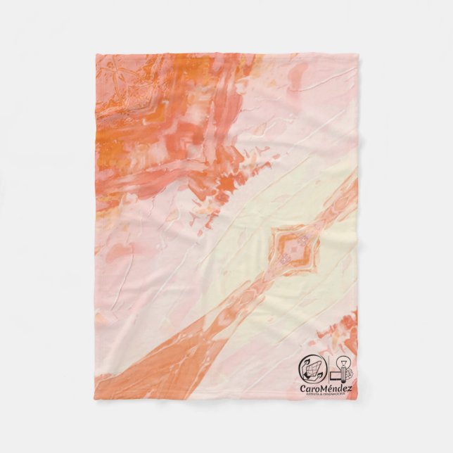 Manta Polar Textura #8 de la obra El corazón de los... (Anverso)