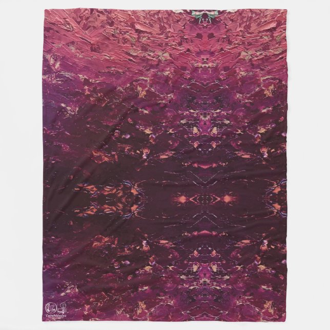 Manta Polar Textura #8 de la obra La puesta del sol (Anverso)