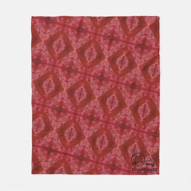 Manta Polar Textura #9 de la obra El corazón de los... (Anverso)