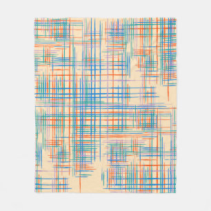 Manta Polar Textura abstracta con franjas cruzadas. Pat modern