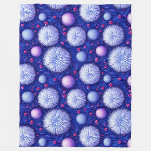 Manta Polar Textura abstracta con orbes brillantes y difusos