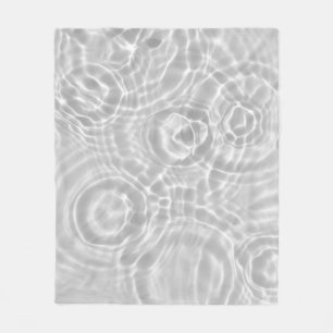 Manta Polar Textura abstracta de superficie de agua transparen