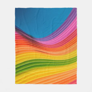 Manta Polar Textura abstracta del patrón arco iris