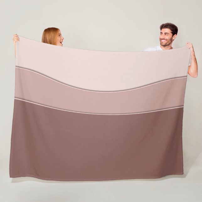 Manta Polar Textura beige dinámica geométrica abstracta (In situ)