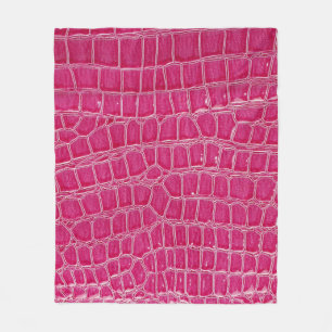 Manta Polar Textura con patrones de ligador rosa