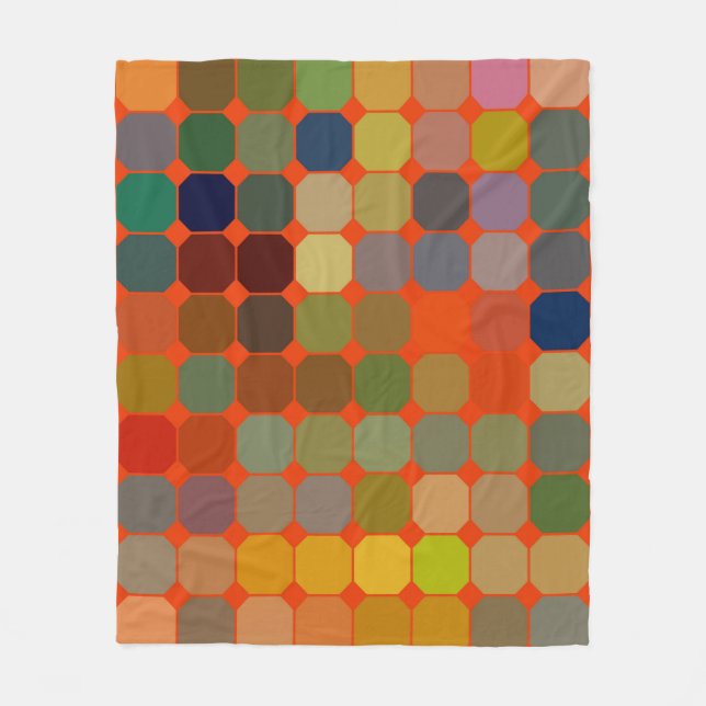 Manta Polar Textura de arte abstracta. Textura colorida. Arte  (Anverso)