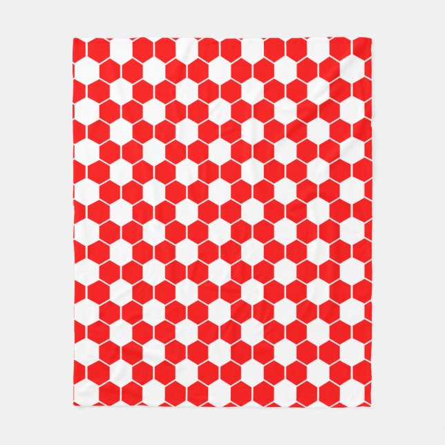 Manta Polar Textura de balón de fútbol invertida   (Anverso)