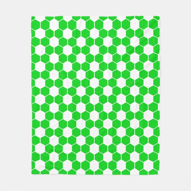 Manta Polar Textura de balón de fútbol invertida   (Anverso)