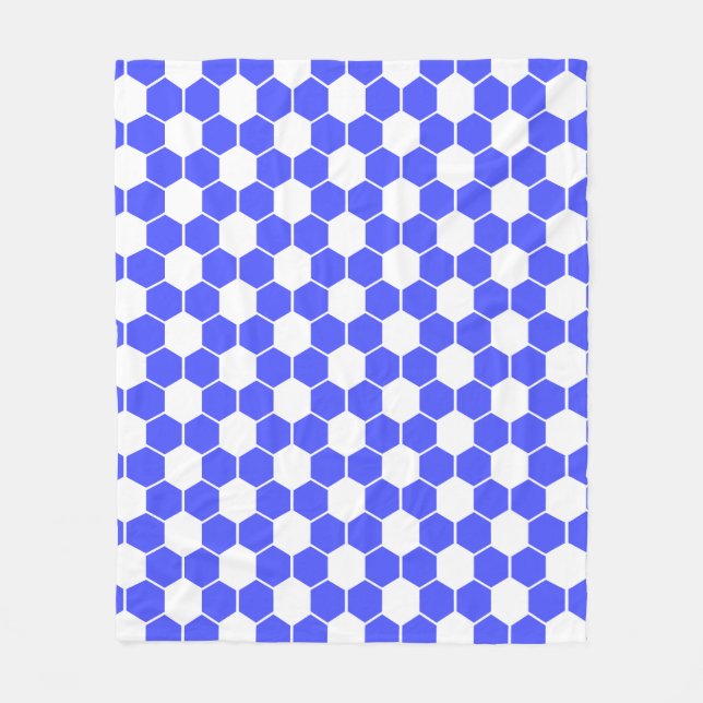 Manta Polar Textura de balón de fútbol invertida   (Anverso)