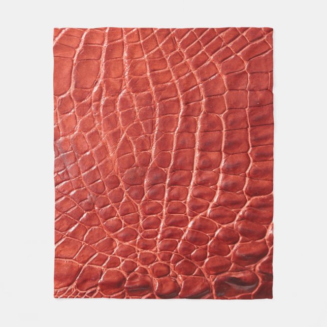 Manta Polar Textura de cuero de cocodrilo (Anverso)