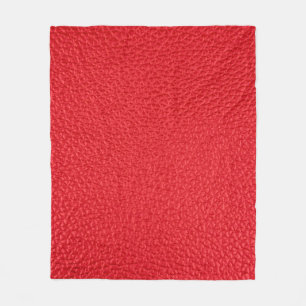 Manta Polar Textura de cuero rojo