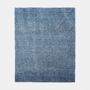 Manta Polar Textura de denim de Shabby para fondo. Jeans azule