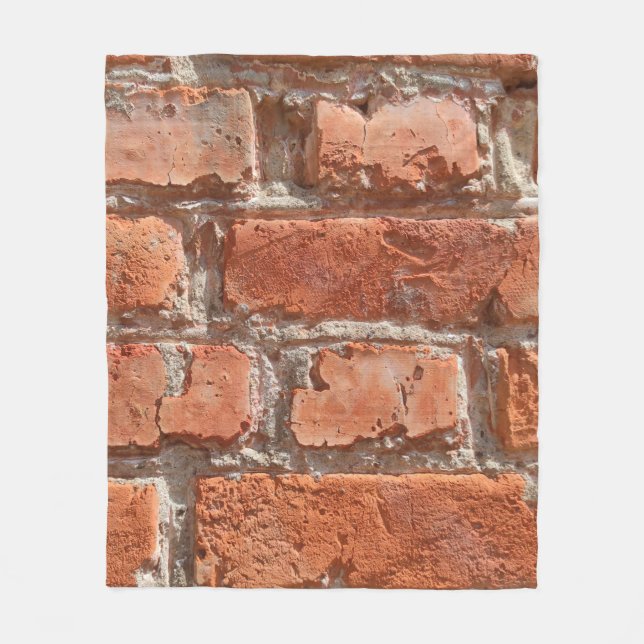 Manta Polar Textura de ladrillo viejo acribillado. Antecedente (Anverso)