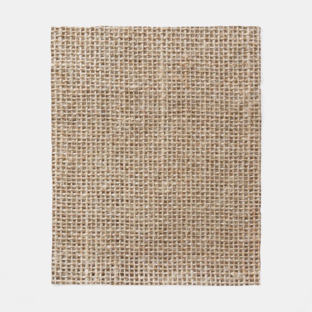 Manta Polar Textura de lino crudo (Anverso)