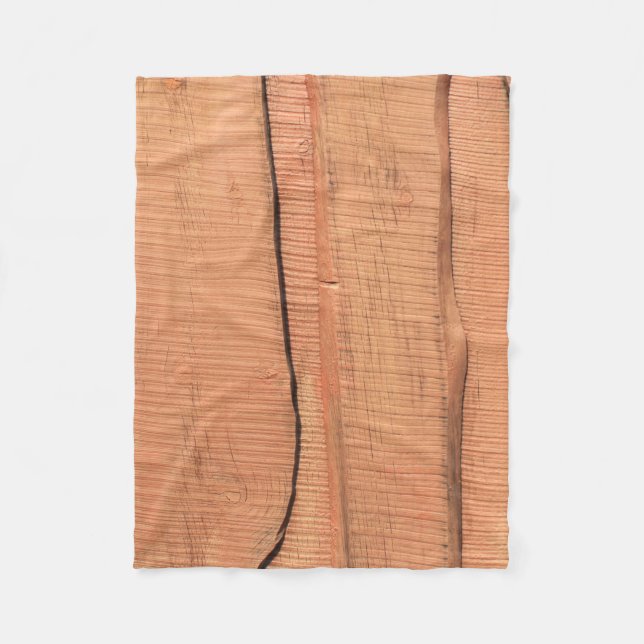 Manta Polar Textura de madera (Anverso)