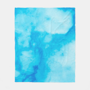 Manta Polar Textura de mármol blanco azul con patronabst natur