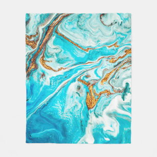 Manta Polar Textura de mármol. Técnica oriental. Barra contemp
