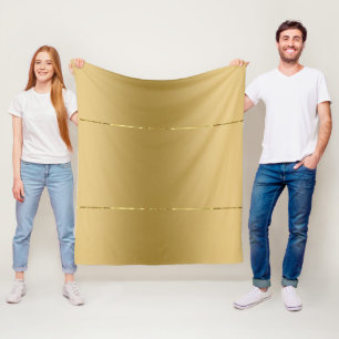 Manta Polar Textura de oro falso brillante acento metálico