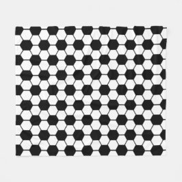 Manta Polar Textura de patrón de balón de fútbol 