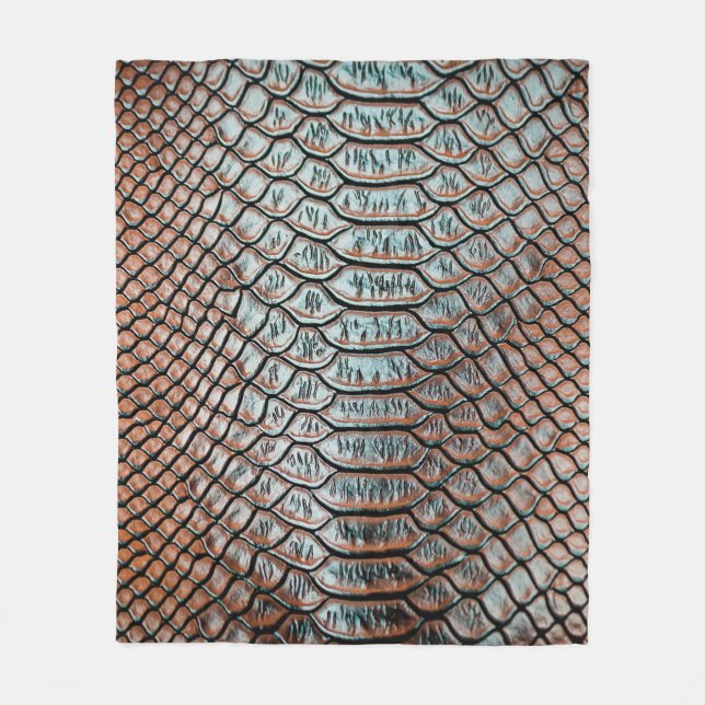 Manta Polar textura de piel de fondo textura, cocodrilo, l (Anverso)