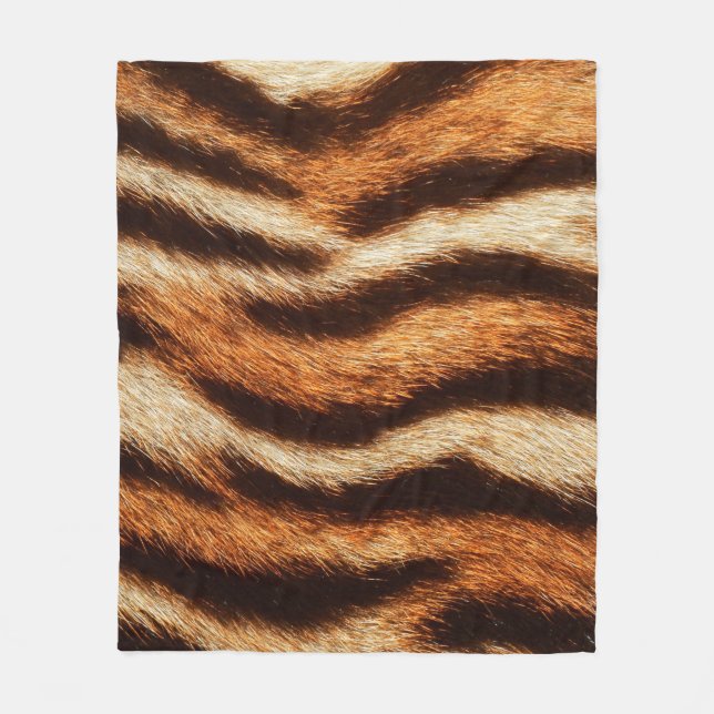 Manta Polar textura de piel de tigre (Anverso)