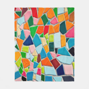 Manta Polar Textura de plantilla de mosaicos