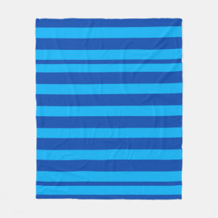 Manta Polar textura de rayas azules