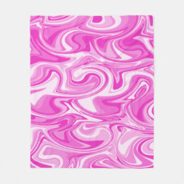 Manta Polar Textura de remolino de mármol - Tonos rosados Taza