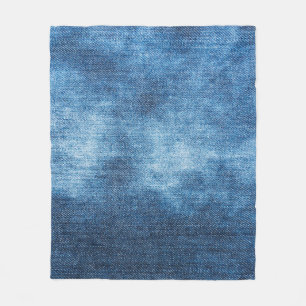 Manta Polar Textura de vaqueros de denim azul