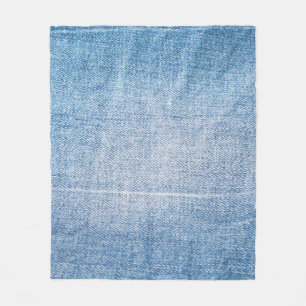 Manta Polar Textura de vaqueros de denim azul
