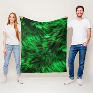 Manta Polar Textura divertida de piel de monstruo falsa verde