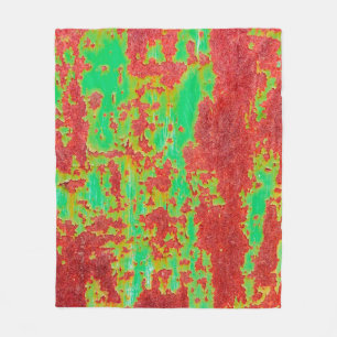 Manta Polar textura metalizado con arañazos y grietas, efecto 
