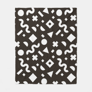 Manta Polar Textura plana de formas geométricas coloridas. Mon