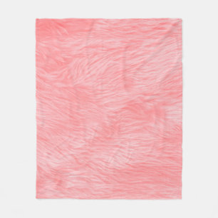 Manta Polar Textura suave de pieles de lana rosada