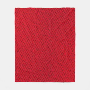 Manta Polar Textura vibrante de tela roja