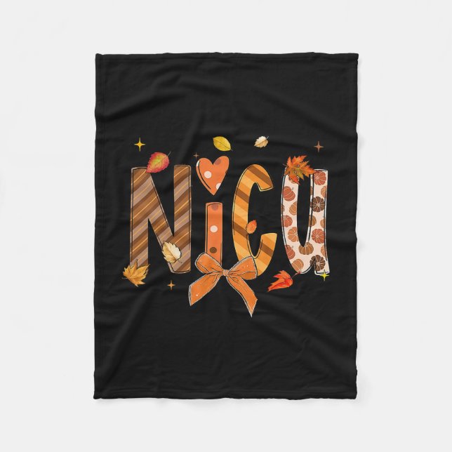 Manta Polar Thankful Nicu Nurse Thanksgiving Nicu Nursing  (Anverso)